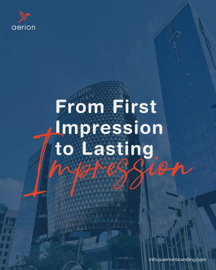 First Impression — Corporate branding campaign poster