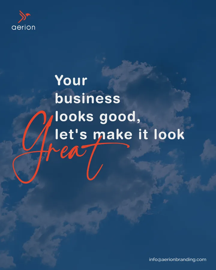 Make It Look Great — Business branding campaign poster