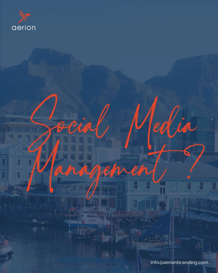 Social Media Management? — Service awareness poster